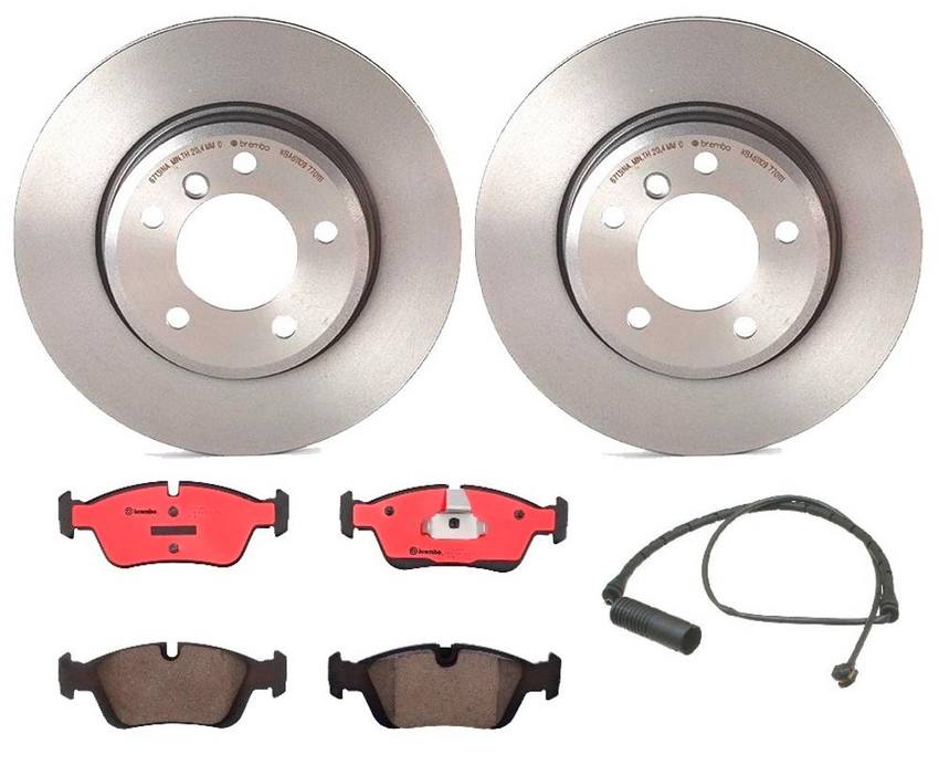 Brembo Brake Pads and Rotors Kit - Front (300mm) (Ceramic)